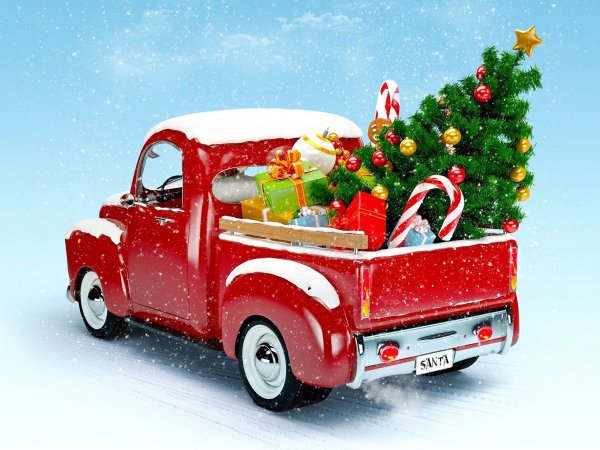 Новогодняя машинка