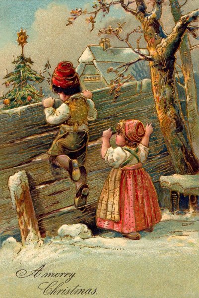 Старинные Рождественские открытки