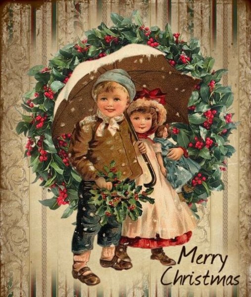 Рождественские ангелы для декупажа