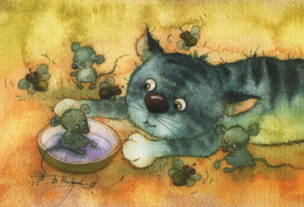 Художник кошек Виктория Кирдий