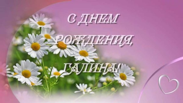 С днём рождения Галина
