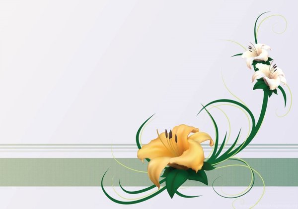 Макет открытки с букетом