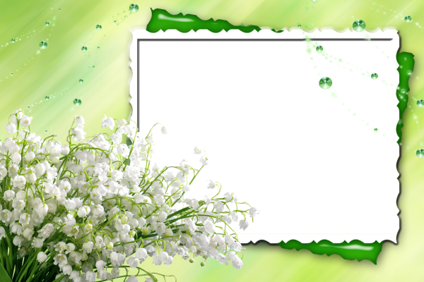 Рамка с весенними цветами