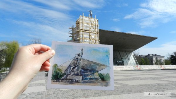 Достопримечательности Краснодара открытка