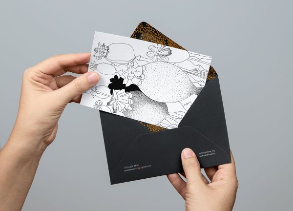 Открытки в форме визитки