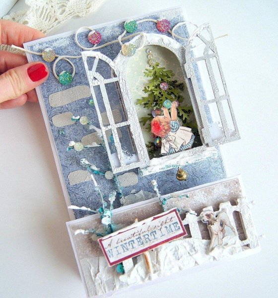 Скрап открытки с окном