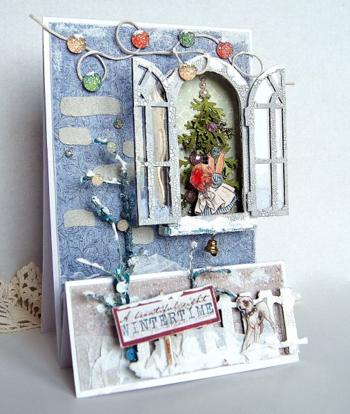 Новогодние скрап открытки