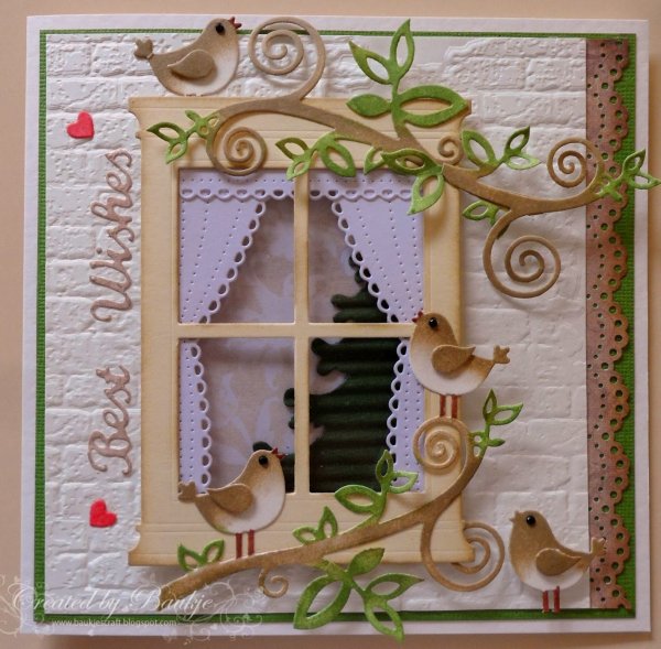 Скрапбукинг открытка с новосельем