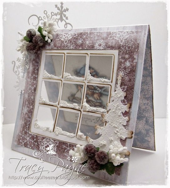 Скрапбукинг открытки с окошком