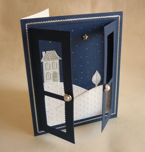 Открытка с окошком своими руками