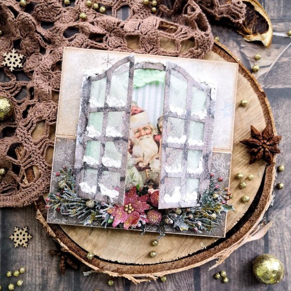 Новогодняя открытка с окошком