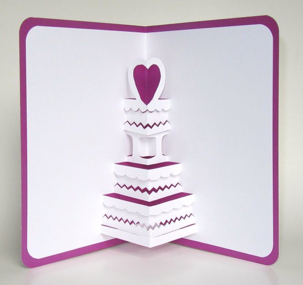 Раскладной цветок в открытке