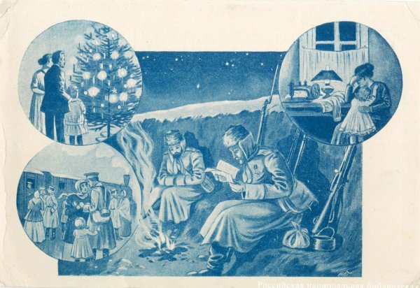 Рождественская открытка 1914