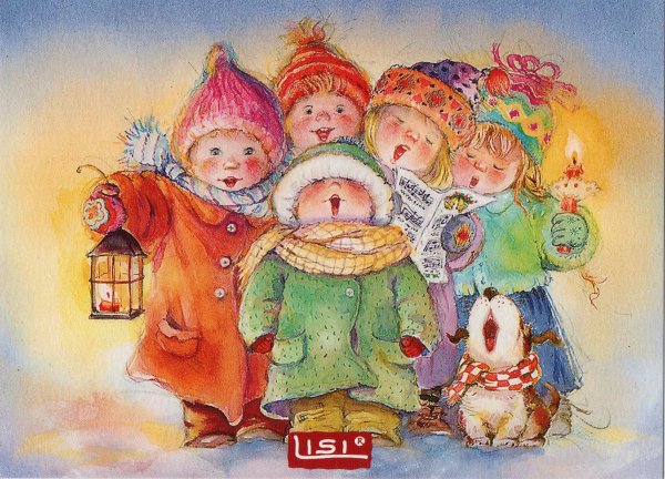 Дети поют колядки