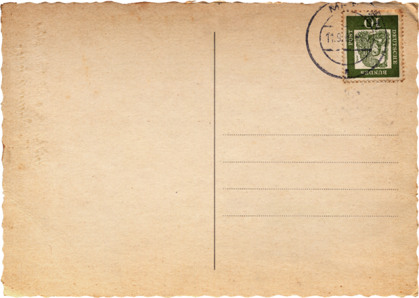 Почтовая открытка пустая