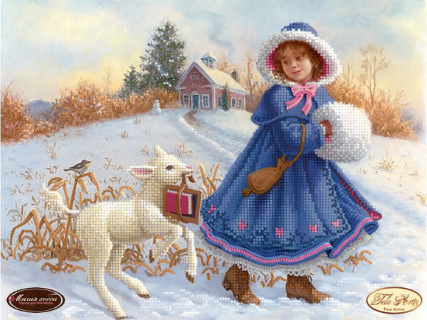 Зимние пейзажи для декупажа