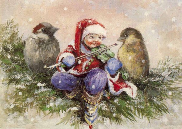 Винтажные дети зима