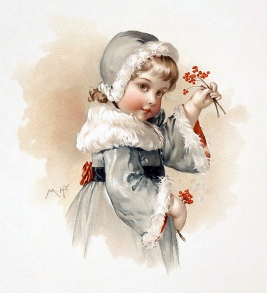 Винтажные новогодние пейзажи