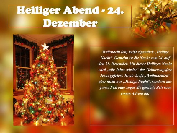 Heiligabend поздравления