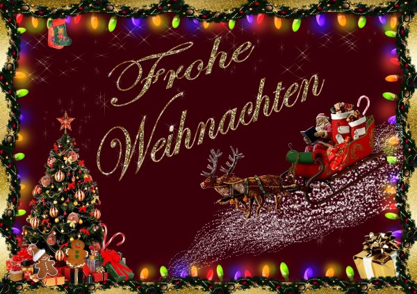 Frohe Weihnachten пожелания