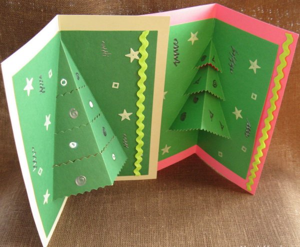 Объемная Новогодняя открытка