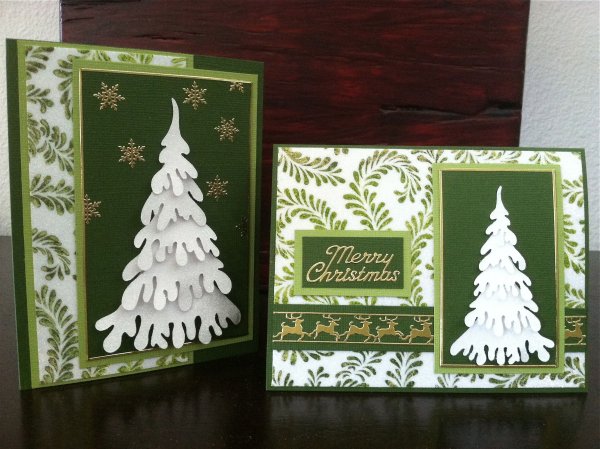 Открытка с объемной елочкой