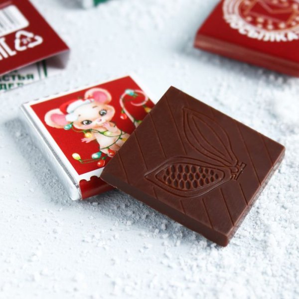 Мини шоколадки новогодние