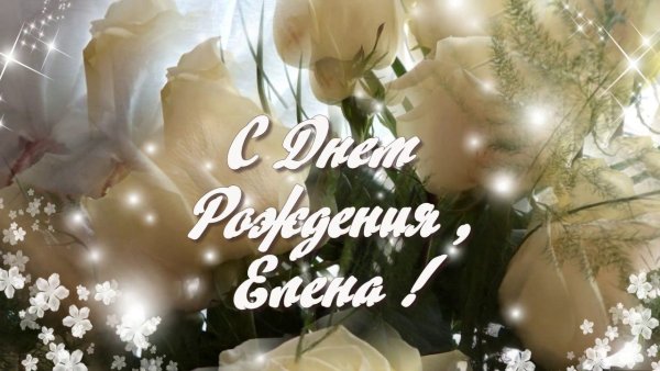 С днём рождения Елена