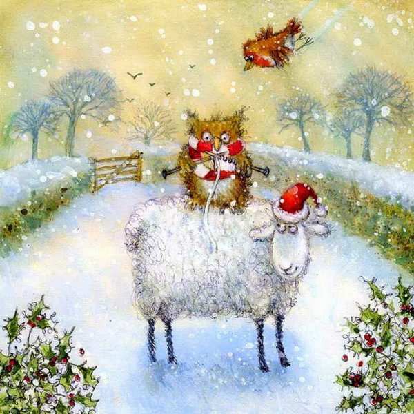 Креативные новогодние открытки