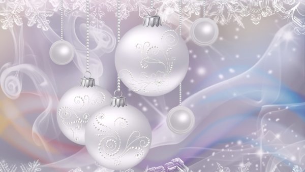 Новогодний фон белый