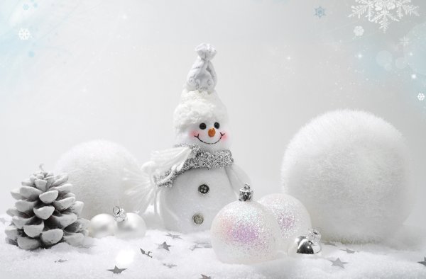 Зима Снеговик