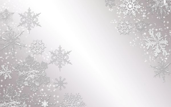 Светлый фон со снежинками