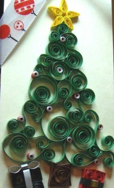 Квиллинг елочка