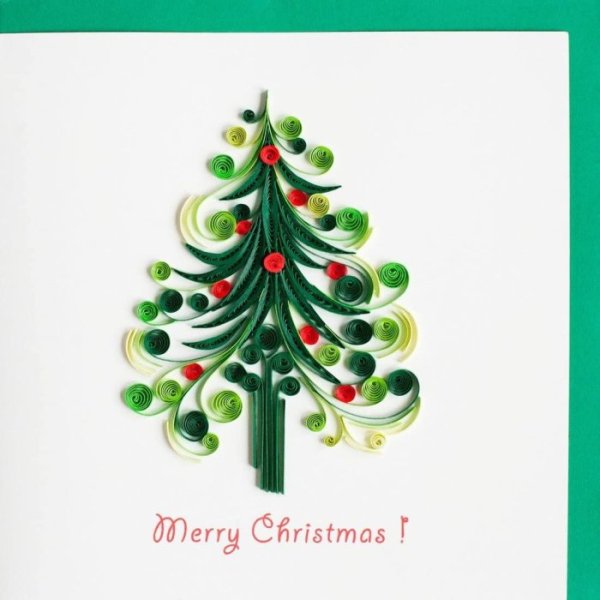 Квиллинг елка схема