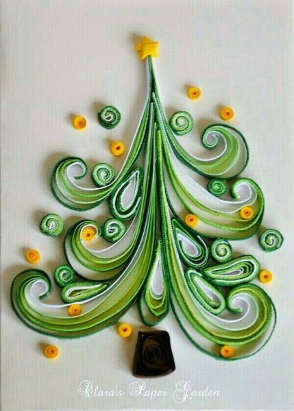 Квиллинг елочка