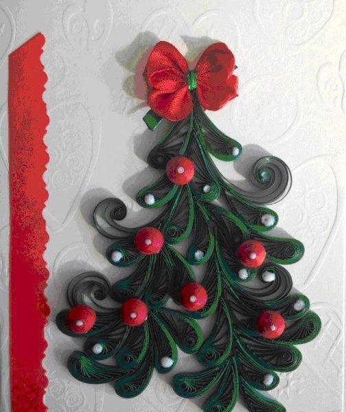 Квиллинг елочка