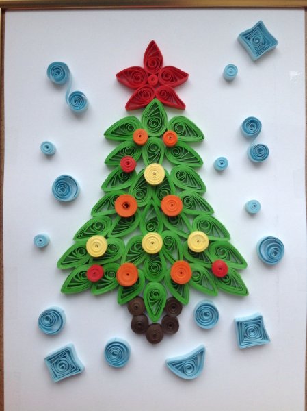Квиллинг новый год для детей