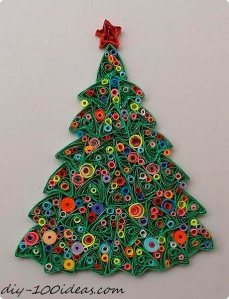 Квиллинг елочка