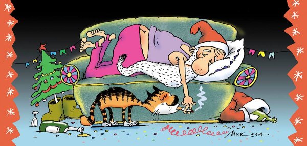 Старый новый год карикатуры