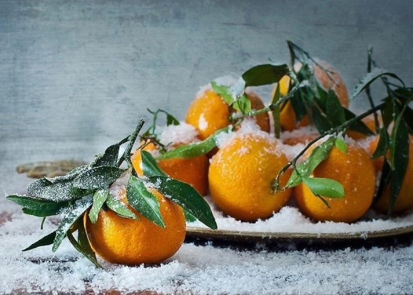 Новогодний мандарин.