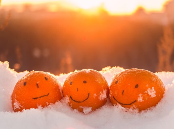 Новогодний мандарин.