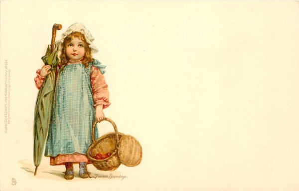 Винтажная открытка учителю