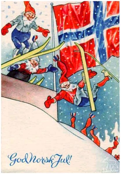 Рождественские открытки Норвегия