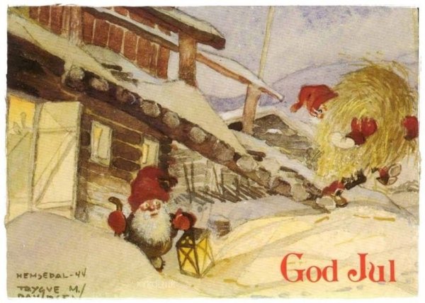 Открытки с Рождеством на норвежском языке