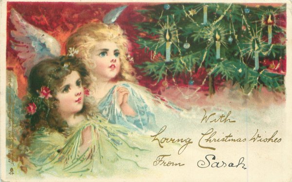 Винтажные Рождественские ангелочки