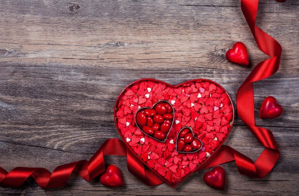 Конфеты сердечки