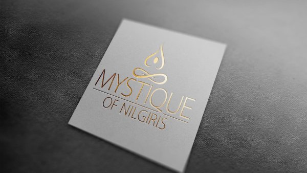 Мокап квадратной открытки