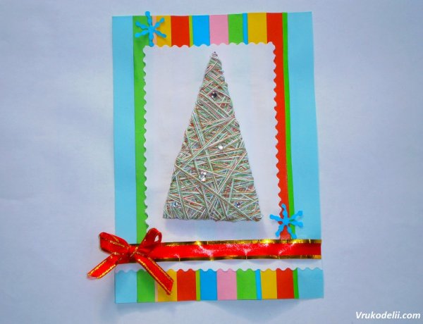 Изонить новый год