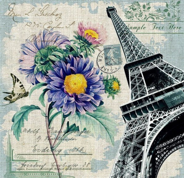 Французские открытки с пожеланиями