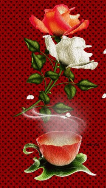 Розы с добрым утром анимация